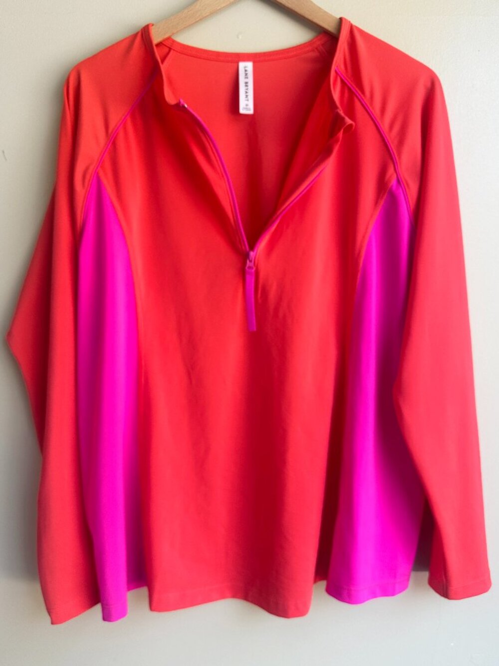 Cacique Lane Bryant Active Swim Long Sleeve Top Size 20
